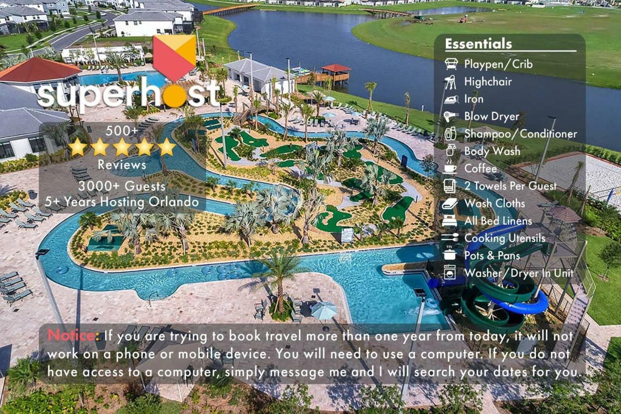 I - New 4 Bedroom Home - 5 Miles To Disney - Free Water Park - Private Pool Киссимми Экстерьер фото